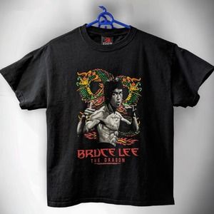 Vintage Bruce Lee The Dragon Movie Promo T-Shirt. Men's Medium
